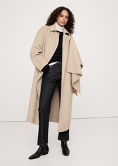 Banana Republic Oversized Double-Faced Scarf Coat