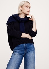 Banana Republic Oversized Midweight Cashmere Crew-Neck Sweater