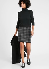 Banana Republic Plaid Mini Sweater Skirt