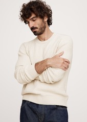 Banana Republic Ribbed Bouclé Crew-Neck Sweater