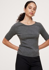 Banana Republic Ribbed Merino Scoop-Neck Sweater