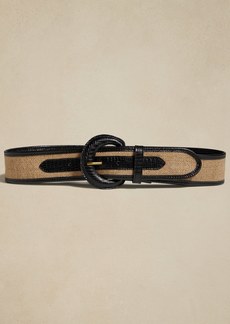 Banana Republic Riviera Linen + Leather Belt
