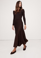 Banana Republic Sculpted V-Neck Maxi Dress