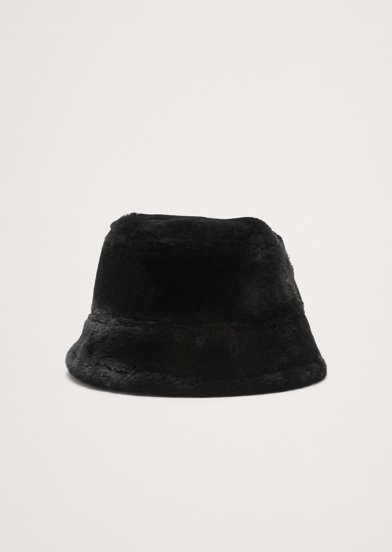 Banana Republic Shearling Bucket Hat by Crown Cap