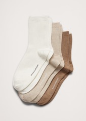 Banana Republic Silk-Cotton Crew Sock 3-Pack