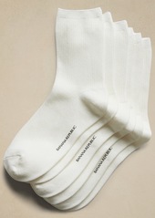 Banana Republic Silk-Cotton Crew Sock 3-Pack