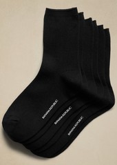 Banana Republic Silk-Cotton Crew Sock 3-Pack