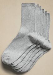 Banana Republic Silk-Cotton Crew Sock 3-Pack