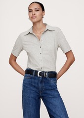 Banana Republic Silky Cotton Button-Down Shirt