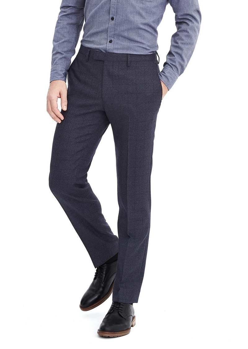 slim wool flannel suit trouser