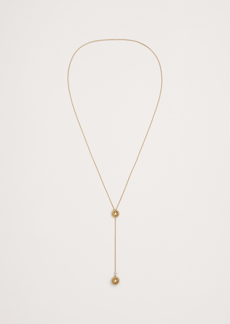 Banana Republic Spheres Y Necklace Aureus + Argent