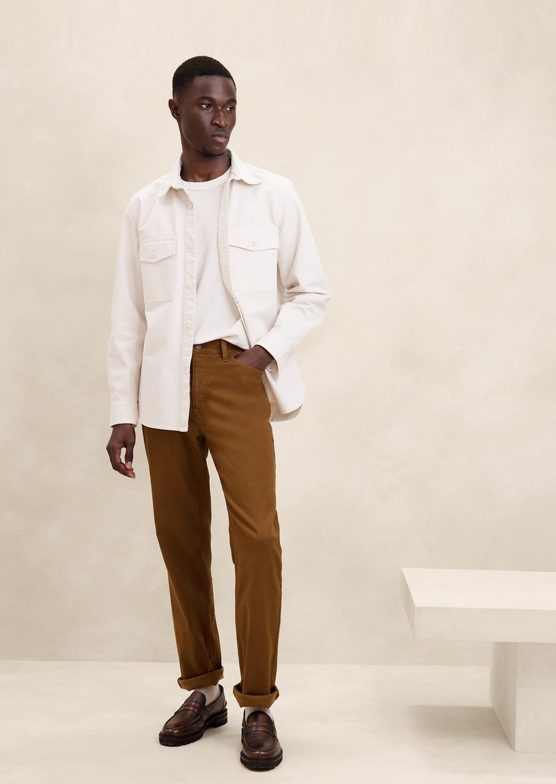 Banana Republic Straight Linen-Cotton Traveler Pant