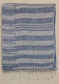 Banana Republic Striped Silk-Linen Scarf