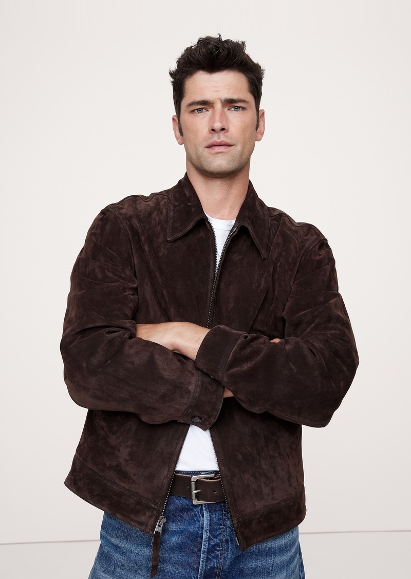 Banana Republic Suede Garage Jacket