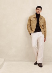 Banana Republic Suede Trucker Jacket