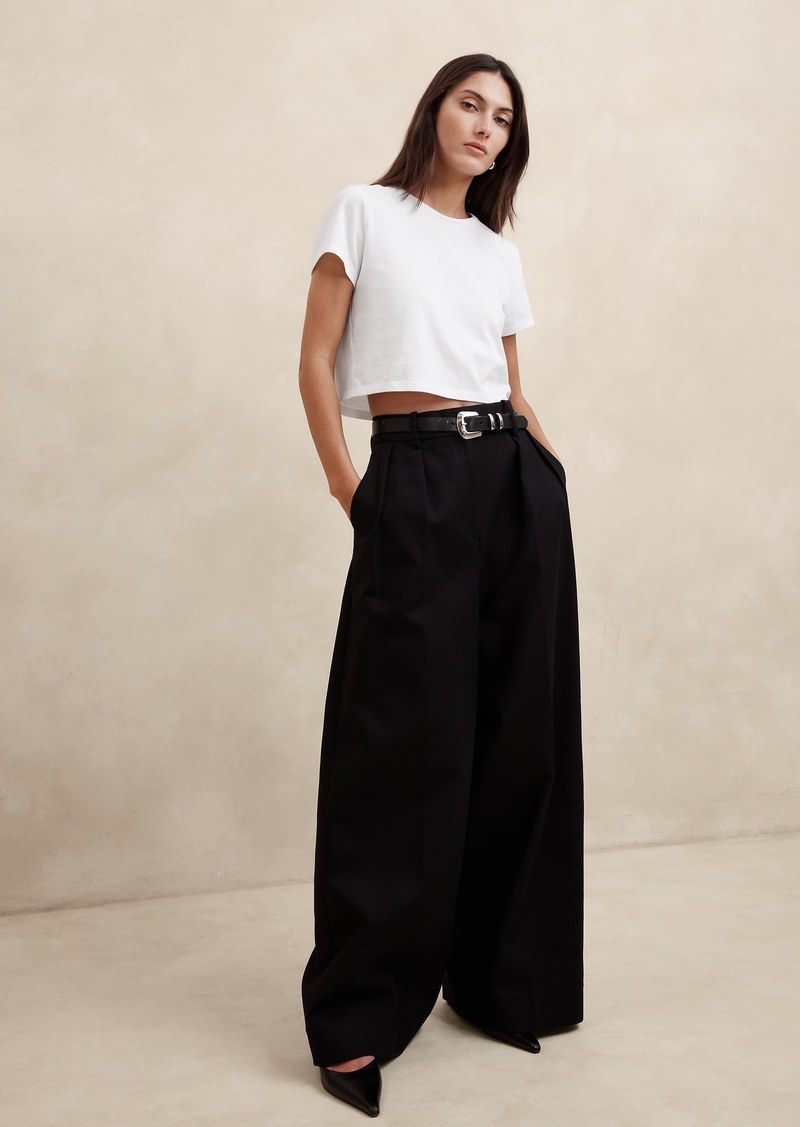 Banana Republic Supima® Boxy Crop T-Shirt