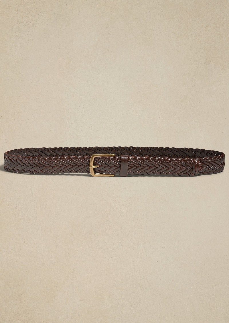 Banana Republic Tamalpais Braided Leather Belt