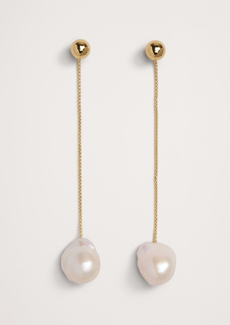 Banana Republic Telaio Chain & Pearl Earrings by Aureus + Argent