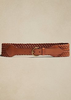 Banana Republic Treccia Braided Leather Waist Belt