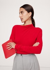 Banana Republic Luxe Wool-Blend Asymmetrical Top