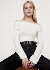 Banana Republic Wool-Blend Off-Shoulder Top