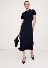 Banana Republic Wool-Blend Scuba Midi Dress