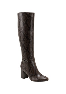 Bandolino Women's Brenda Regular Calf Knee High Boots - Dark Brown - Textile