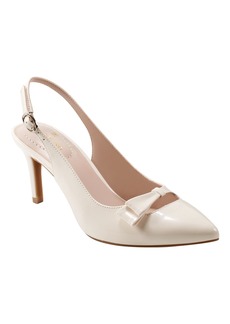 Bandolino Women's Gelli Bow Detail Slim Heel Dress Pumps - Ivory Patent