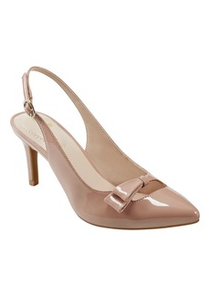 Bandolino Women's Gelli Bow Detail Slim Heel Dress Pumps - Blush Patent