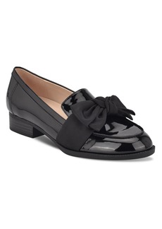 Bandolino Women's Lindio Bow Detail Block Heel Slip On Loafers - Black