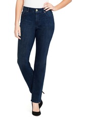 Bandolino Women's Mandie Signature Fit High Rise Straight Leg Jean   Regular