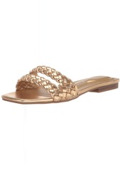 Bandolino Women's SESSILY Flat Sandal Gold 10