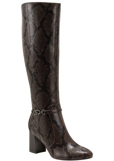 Bandolino Brenda2 Womens Faux Leather Pointed Toe Knee-High Boots
