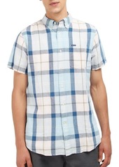 Barbour Angus Tailored Fit Plaid Short Sleeve Button-Down Shirt