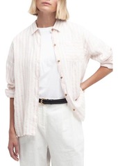 Barbour Annie Stripe Linen Button-Up Shirt