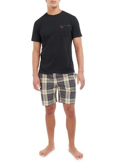 Barbour Bailes Pocket T-Shirt & Plaid Pajama Shorts