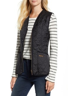 Barbour Betty Fleece Lined Quilted Vest in Black /Black at Nordstrom