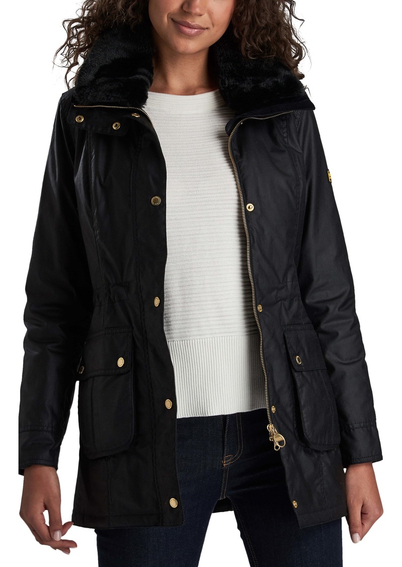 barbour abbey waxed cotton jacket