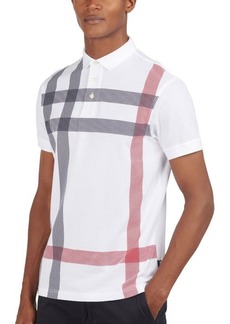 Barbour Blaine Tartan Polo in White at Nordstrom