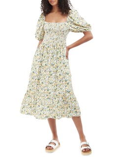 Barbour Bloomfield Floral Midi Dress in Multi Sunflower at Nordstrom Rack