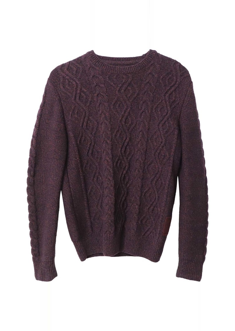 Barbour Cable Knit Sweater in Multicolor Wool