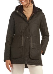 Barbour Re-engineered For Today Cassley Hooded Waxed Raincoat