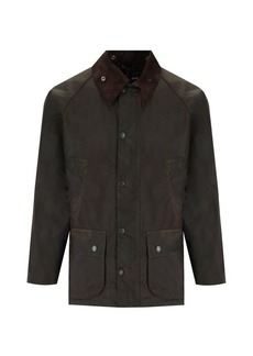 BARBOUR  CLASSIC BEDALE WAX OLIVE GREEN JACKET