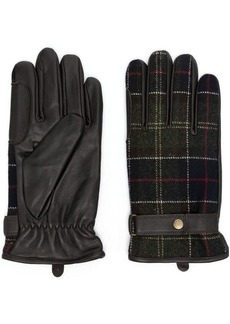 BARBOUR Classic gloves with tartan pattern