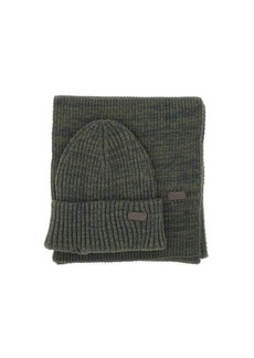 BARBOUR "Crimdon  Gift Set" beanie and scarf