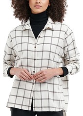 Barbour Elena Plaid Cotton Blend Button-Up Shirt in Vanilla at Nordstrom
