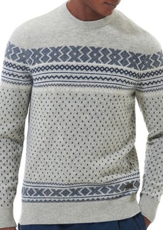 Barbour Essential Fair Isle Wool Crewneck Sweater