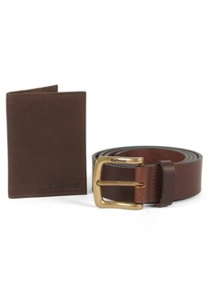 Barbour Haydon Leather Wallet & Belt Gift Set