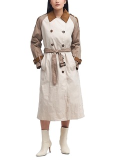 Barbour Ingleby Colorblock Belted Trench Coat
