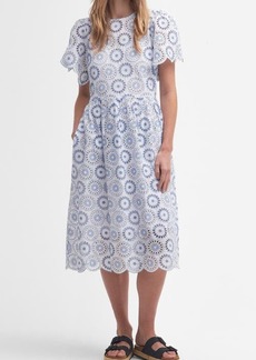 Barbour Juliette Eyelet Embroidery Midi Dress